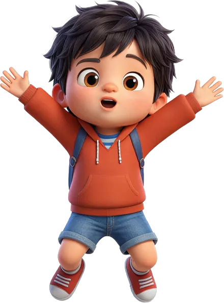 Ray, The jumping, dancing adventurer